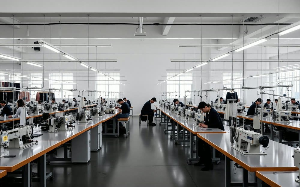 Garment production floor